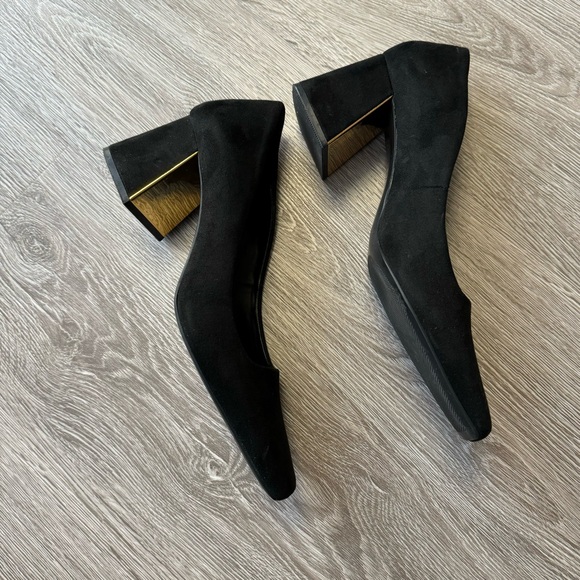 Suede square toe heels - Picture 4 of 5